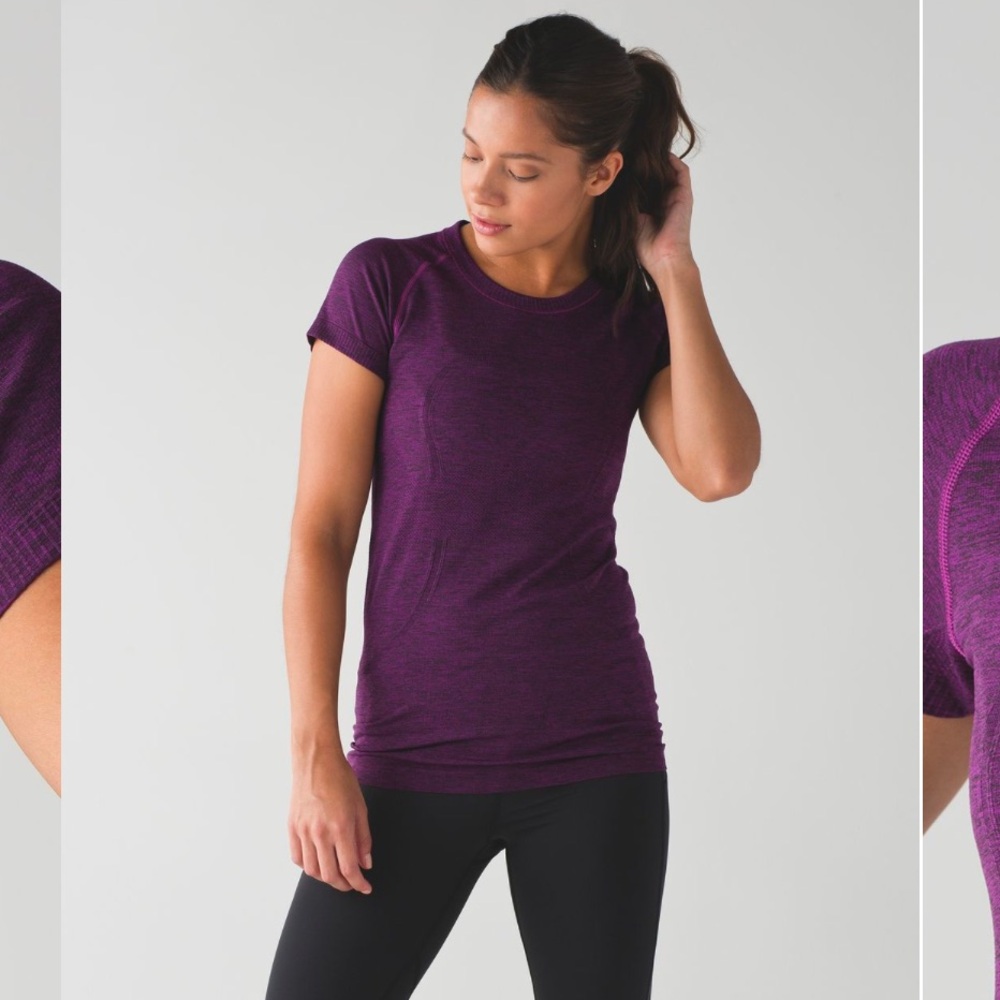 Lululemon Swiftly Tech Short Sleeve Crew women’s Size 16 purple Chilled Grape